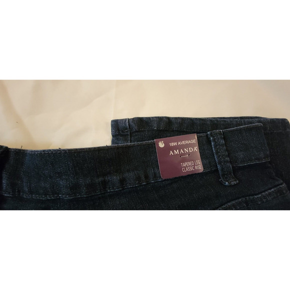GLORIA VANDERBILT Women's Classic Amanda High Rise Tapered Jean Classic Fit 18W - Picture 7 of 8